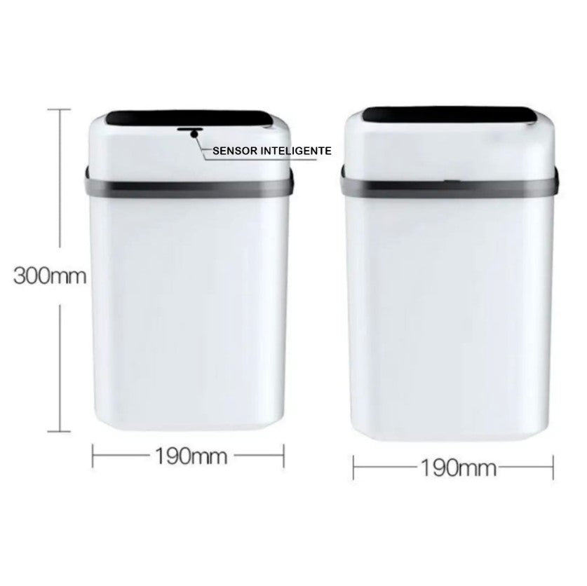 Nueva caneca inteligente con sensor, tira la basura sin tocar nada