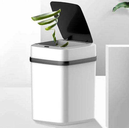 Nueva caneca inteligente con sensor, tira la basura sin tocar nada