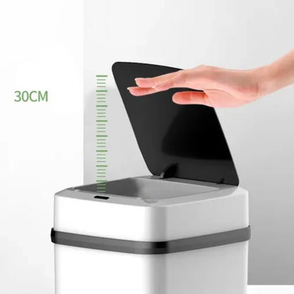 Nueva caneca inteligente con sensor, tira la basura sin tocar nada