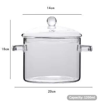 OLLA DE VIDRIO TEMPLADO PREMIUM